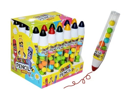 Kredki z cukierkami Colors Pencil Candy 30 sztuk 240g