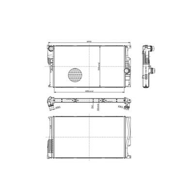 CHLODNICA, SISTEMA DE REFRIGERACIÓN DEL MOTOR HART 620 041  