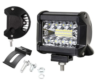 Лампа рабочая azaris led 60 w 6000 lm prostokątna ip68 9-32 v фото №1