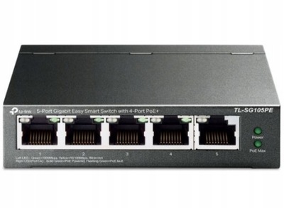 TP-Link Przełącznik SG105PE Switch Smart 5xGb PoE