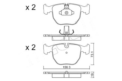 METELLI ZAPATAS DE FRENADO BMW 5 540 I V8 (E34)  