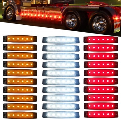 30X LAMP SIDELIGHT SIDE LED LED 6 LED 12V 24V  