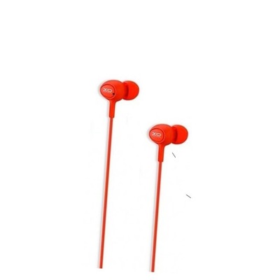 XO słuchawki przewodowe S6 jack 3,5mm dokanałowe czerwone