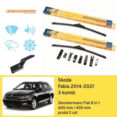 WIPER BLADES FRONT DO SKODA FABIA 3 UNIVERSAL (2014-2021) DENCKERMANN  