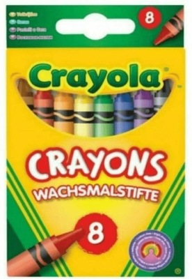 Kredki świecowe 8 kolorów CRAYOLA