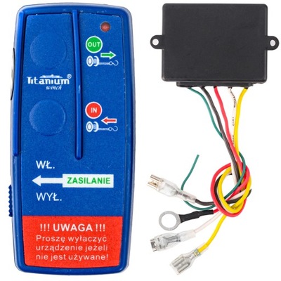 CONTROL REMOTO PARA WYCIAGARKI BEZPRZEWODOWY 12V WCIAGARKI  