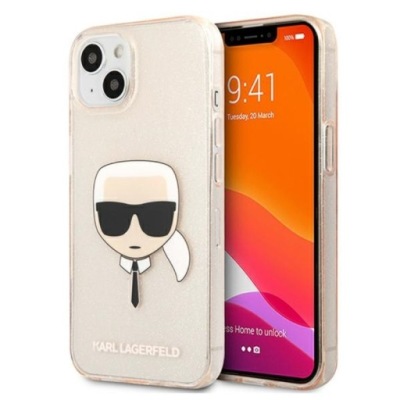 Plecki Karl Lagerfeld do iPhone 13 Mini Glitter
