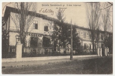 RUMUNIA. Scoala Secundara din Bucaresti