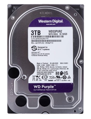 Dysk twardy WD Purple 3TB SATA III 3,5"