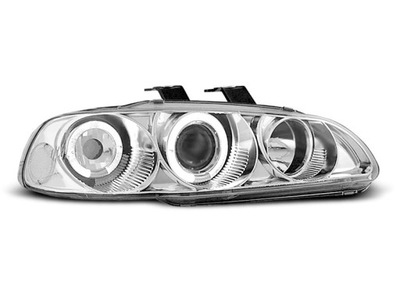 ФОНАРІ ПЕРЕД HONDA CIVIC ХРОМ 2/3D ANGEL LED (СВІТЛОДІОД) 91-95