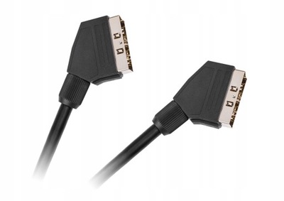 Kabel przewód EURO SCART 21P 1,5m Cabletech