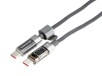Kabel do ładowania w oplocie z mikrofibry USB - USB typ C 1 m