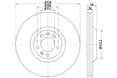 KAMOKA DISCOS DE FRENADO 2SZT. PARTE DELANTERA CITROEN C6 04-  