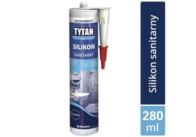 TYTAN EURO-LINE Silikon sanitarny bezbarwny 280ml