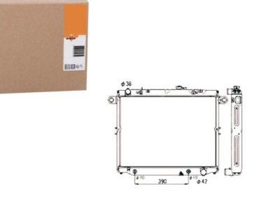 Nrf радіатор двигуна lexus lx toyota land cruiser фото №1