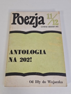 POEZJA 11/12 LISTOPAD - GRUDZIEŃ 1982 ANTOLOGIA