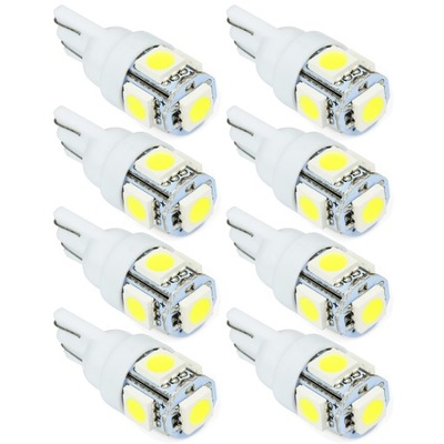 8X LUZ W5W 5X DIODO LUMINOSO LED 5050 T10 W3W DIODOS SMD 3CHIP  