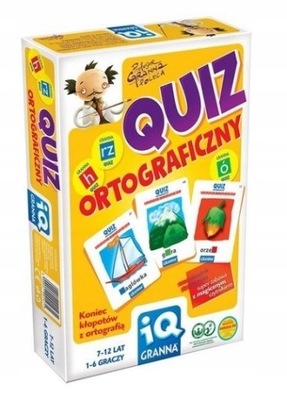 GRANNA QUIZ ORTOGRAFICZNY IQ Gra Edukacyjna