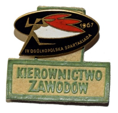 Odznaka Ogólnopolska Spartakiada 1967 Kierownictwo Zawodów