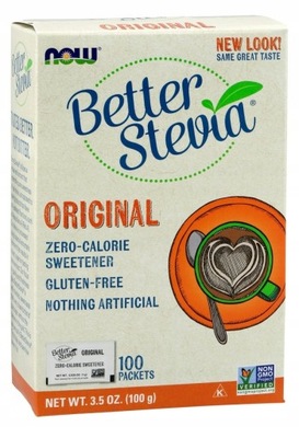 NOW Foods Better Stevia Original 100 porcji