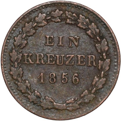 Nassau 1 krajcar kreuzer 1856