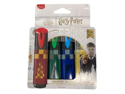 FLAMASTRY ZAKREŚLACZE HARRY POTTER MAPED 4 KOLORY