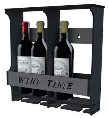STOJAK REGAŁ SZAFKA PÓŁKA NA WINO ALKOHOL 4 butelki