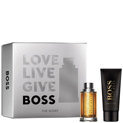 Boss The Scent For Man zestaw woda toaletowa spray 50ml żel pod prysznic