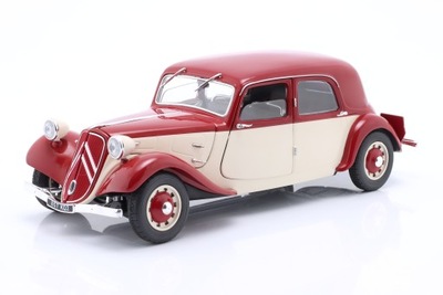 Citroen Traction 7 11CV 11B 1937 Red Cream Solido 1:18 1/18 Model Samochodu