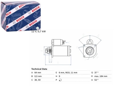 Стартер bosch 986 017 840 фото №1