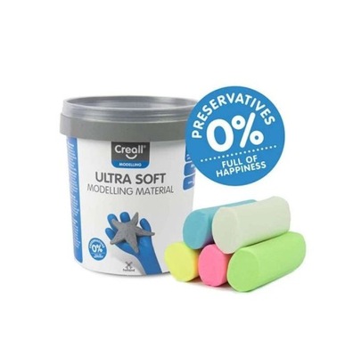 CREALL ULTRA SOFT PLASTELINA KOLORY PASTELOWE 300G