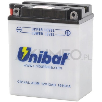 Akumulator UNIBAT CB12AL-A/SM 12V 12AH