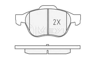 ZAPATAS DE FRENADO TOYOTA PARTE DELANTERA AVENSIS 00-03 Z CZUJ  