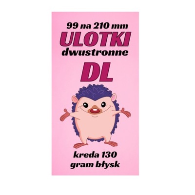 ulotki dl 5000 sztuk