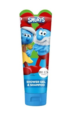 BI-ES Kids 2 w 1 żel pod prysznic+szampon Smurfs cherry 240 ml