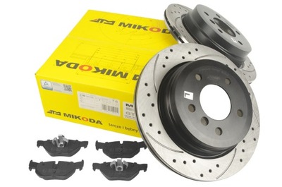 DISCOS TUNEADO 300MM + ZAPATAS PARTE TRASERA BMW 1 E87  