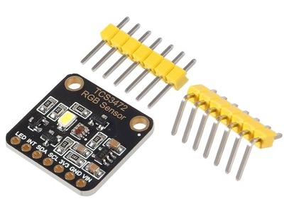 741 Moduł czujnika wykrywania kolorów TCS34725 RGB Arduino