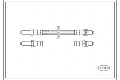 Шланг тормозной corteco 6129003 1648811 sl3355 s фото №1