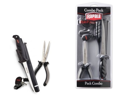 RAPALA COMBO PACK zestaw wędkarski NÓŻ SZCZYPCE OBCINACZKI RTC-6P136C