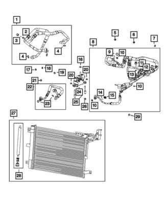 Шланг кондиционера gladiator 3.0 crd wrangler фото №1