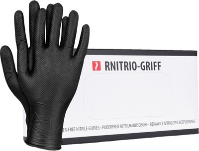 Rękawice nitrylowe bezpudrowe NITRIO-GRIFF