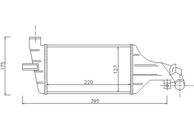 Nissens интеркулер opel astra g zafira a 2.0d/2.2 фото №1