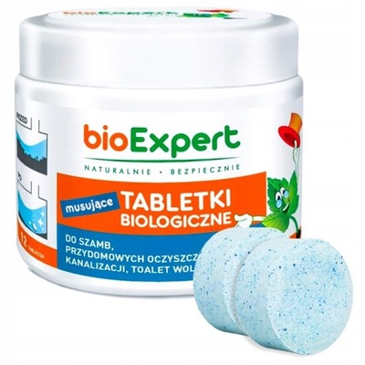 TABLETKI BIOLOGICZNE do SZAMBA BAKTERIE bioExpert tabletki do oczyszczalni