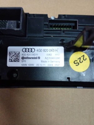 2011 audi a7 s7 4g панель кондиционера 4g0820043h фото №1