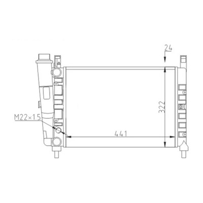 CHLODNICA, SISTEMA DE REFRIGERACIÓN DEL MOTOR HART 611 829  