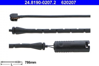 ATE 24.8190-0207.2 SENSOR ZAPATAS HAM.BMW 3 E36  