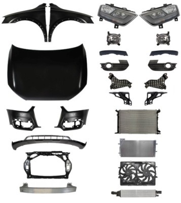 Audi q3 8u 11-15 бампер pas капот решётка радиатора фото №1