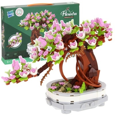 Építőkockák Virágok Fa Bonsai Fa 462 Elemek
