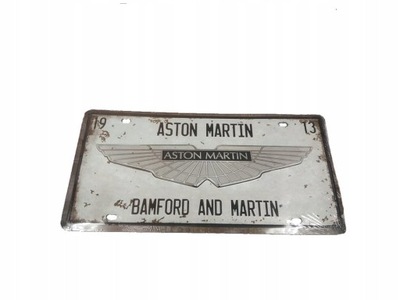 PLACA PLACA ASTON MARTIN LOGOTIPO DISEÑO  