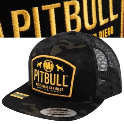 Czapka z daszkiem Pitbull Snapback Flat Mesh DOGS